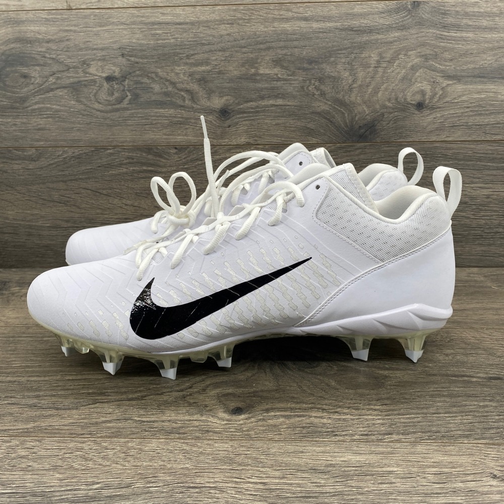 Nike Alpha Menace Pro 2 Low Football Cleats Mens 17 White Black CV6477-100
